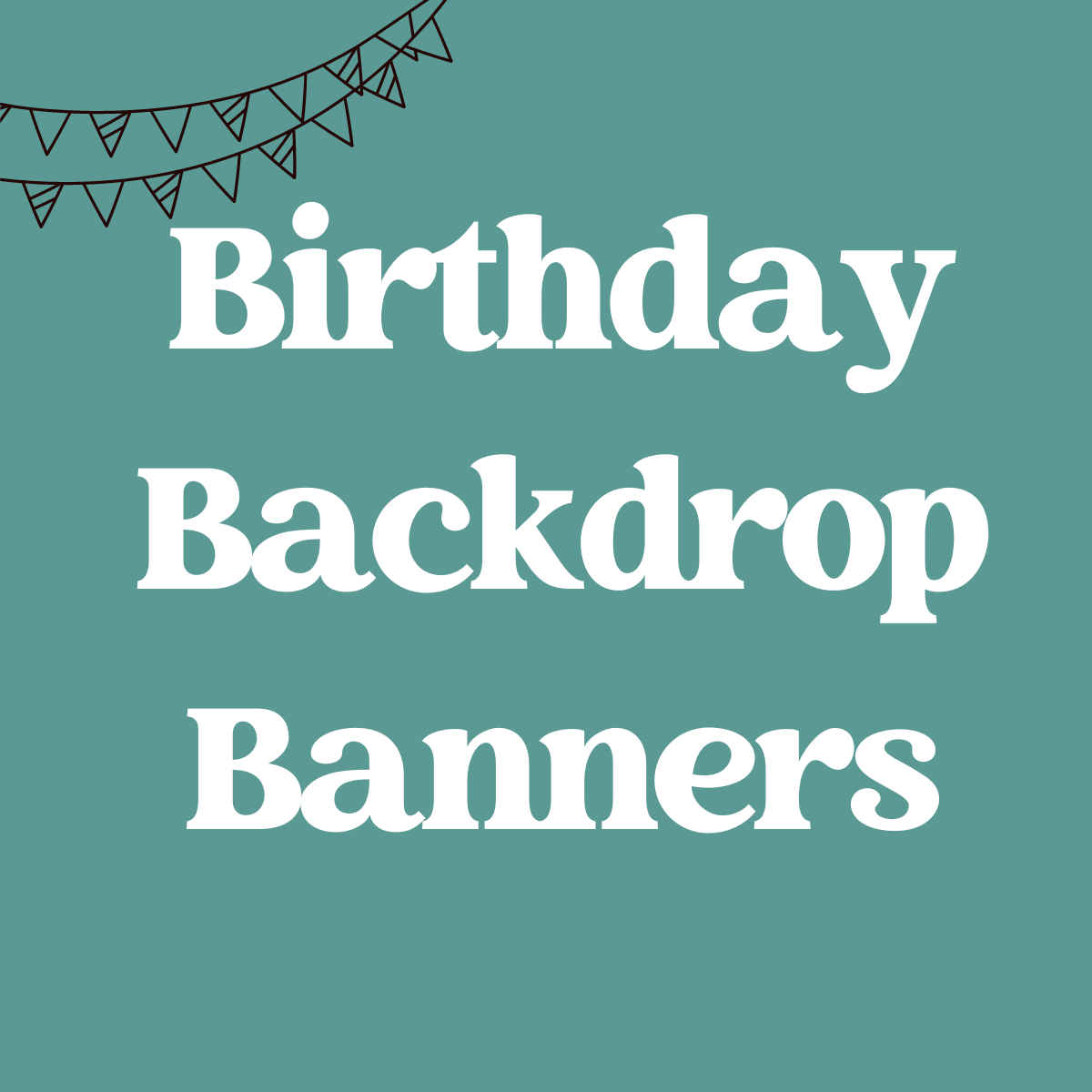 Personalized Birthday Vinyl Backdrop Banners