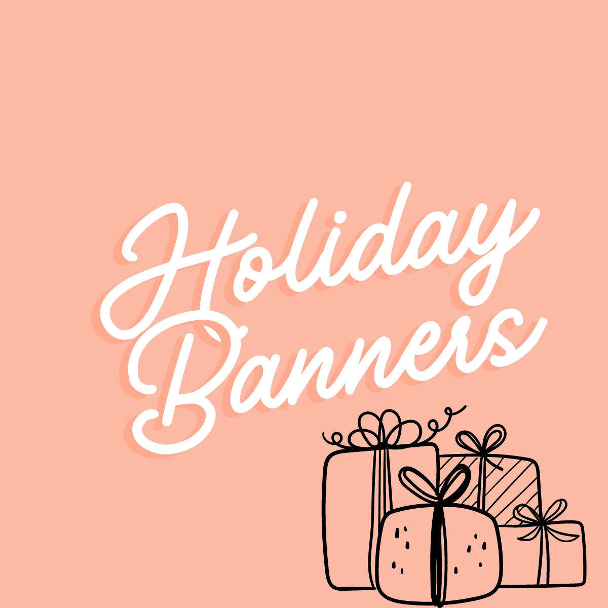 Holiday Colorable Banners