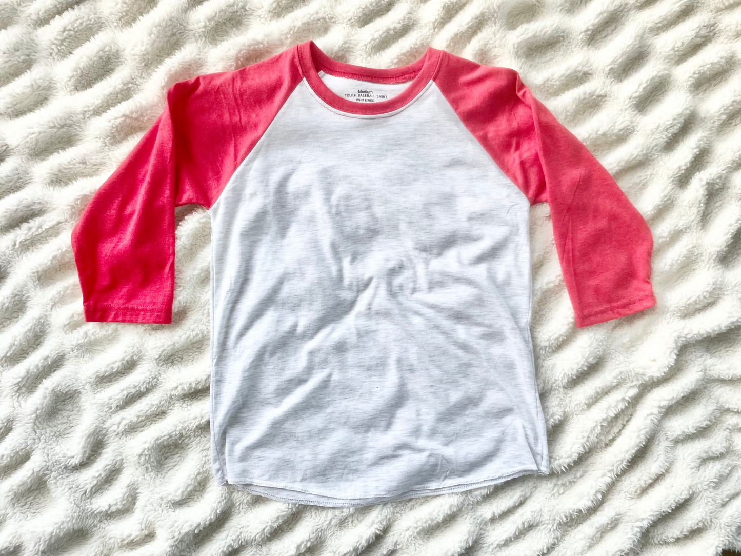 Wholesale Blank Raglan Youth Tee's Blank