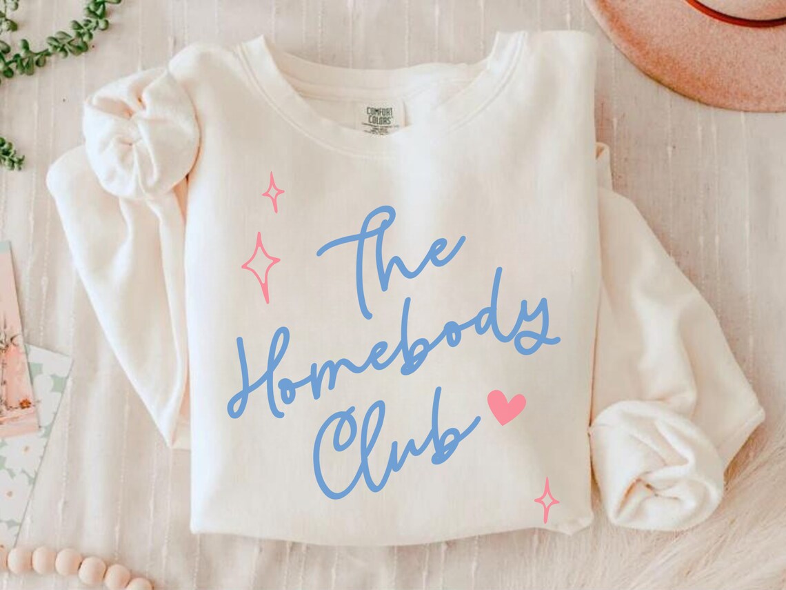 The Homebody Club Sweater - Retro Aesthetic Introvert Sweatshirt