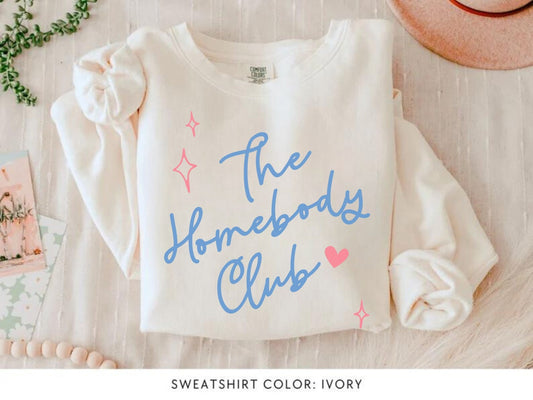 The Homebody Club Sweater - Retro Aesthetic Introvert Sweatshirt