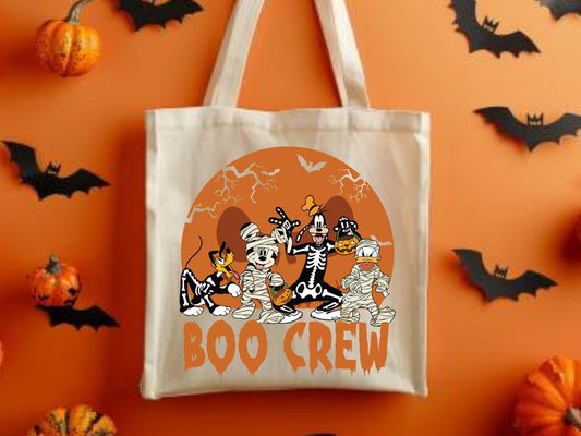 Eco-Friendly Halloween Boo Crew Trick or Treat Bag – Mouse and Friends Retro Bag