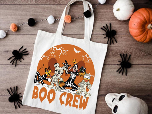 Eco-Friendly Halloween Boo Crew Trick or Treat Bag – Mouse and Friends Retro Bag