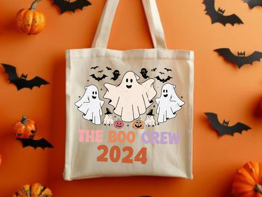 Personalized 2024 Kid's Boo Crew Trick or Treat Bag – Retro Halloween School Bag