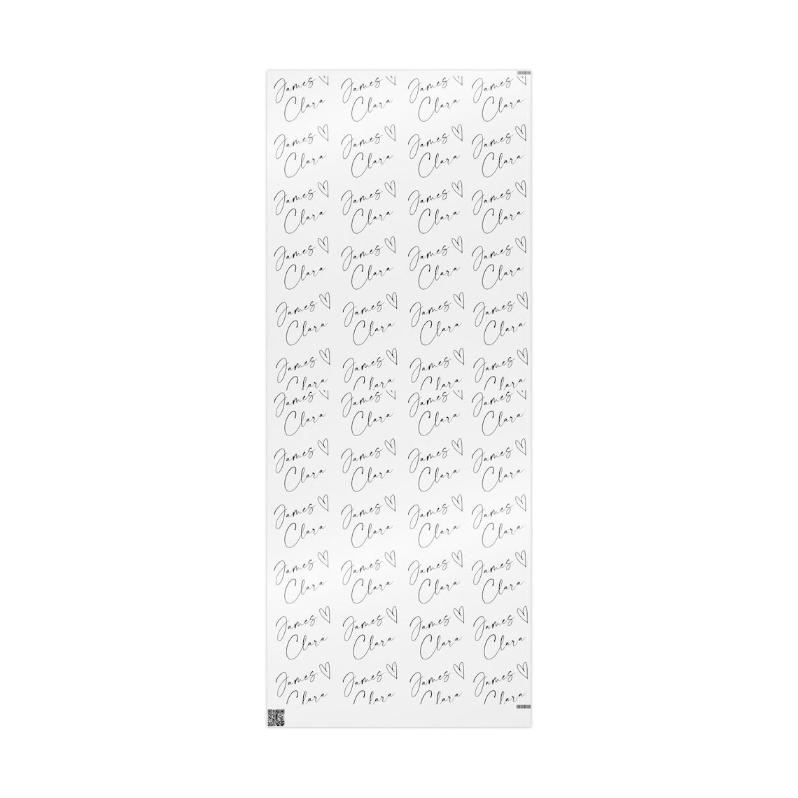 Personalize Couple Name Wrapping Paper Mr Mrs. Wedding Day Bridal Shower Gift Wrap Custom Wrapping Paper Special Occasion Elegant Engagement