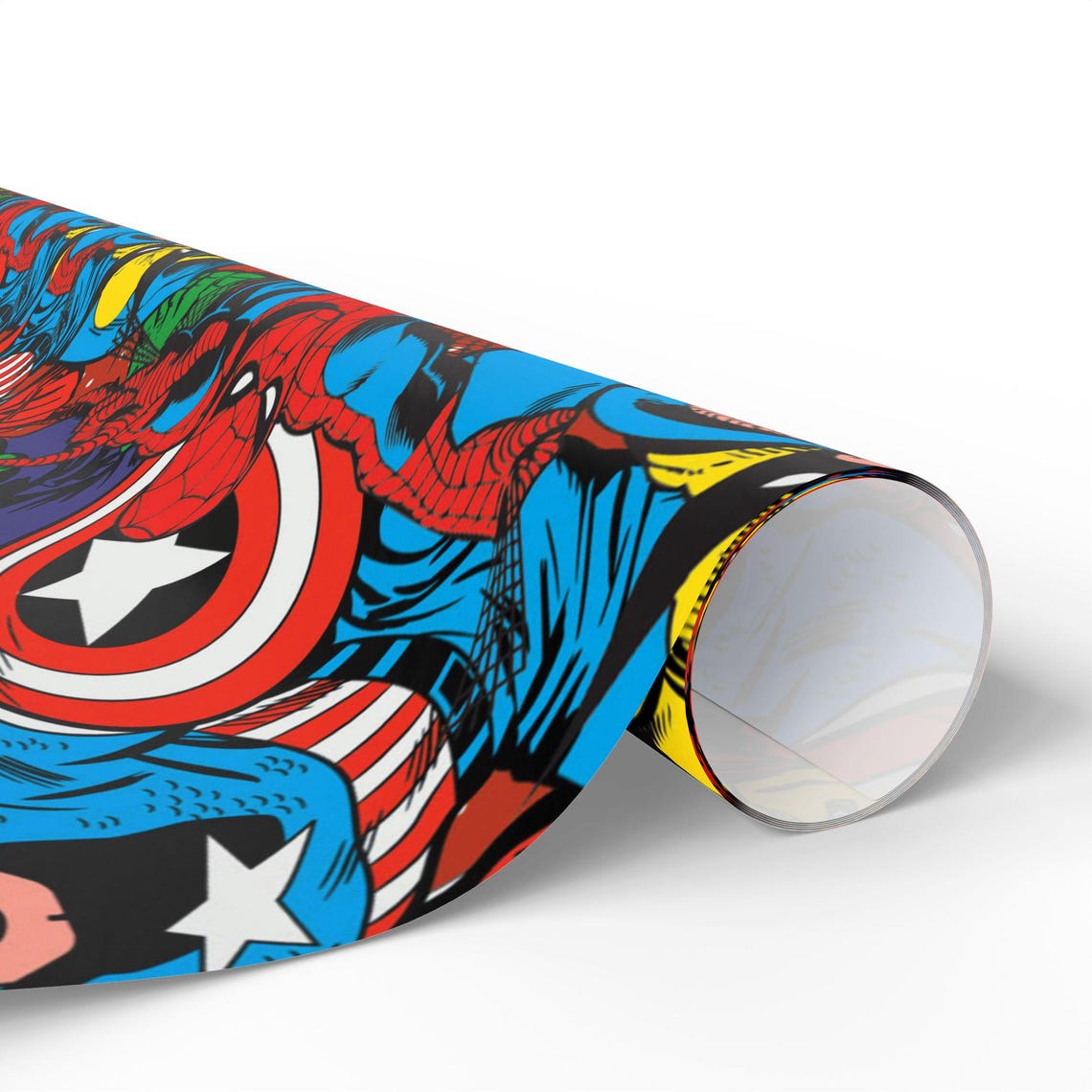 MARVEL SUPERHEROES Birthday Wrapping Paper Gift Idea Comic Book Special Occasion Action Hero Gift Wrapping Paper Trendy Present Wrap Hulk