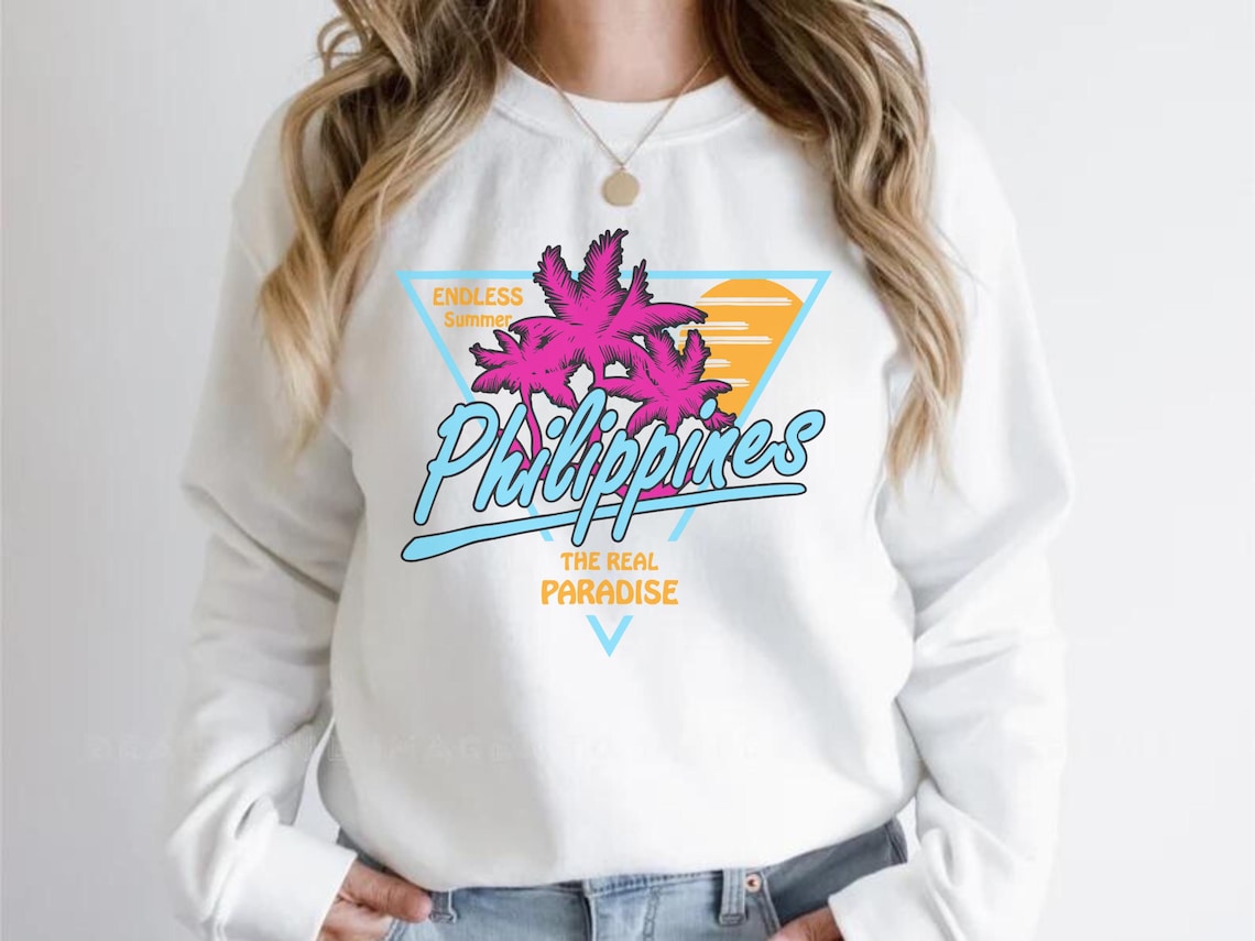 Filipino Sweater Retro Filipino Crewneck Modern Philippines Tee Pinoy Familia kamiseta Pinay Pride half Filipino Heritage Top Manila Winter