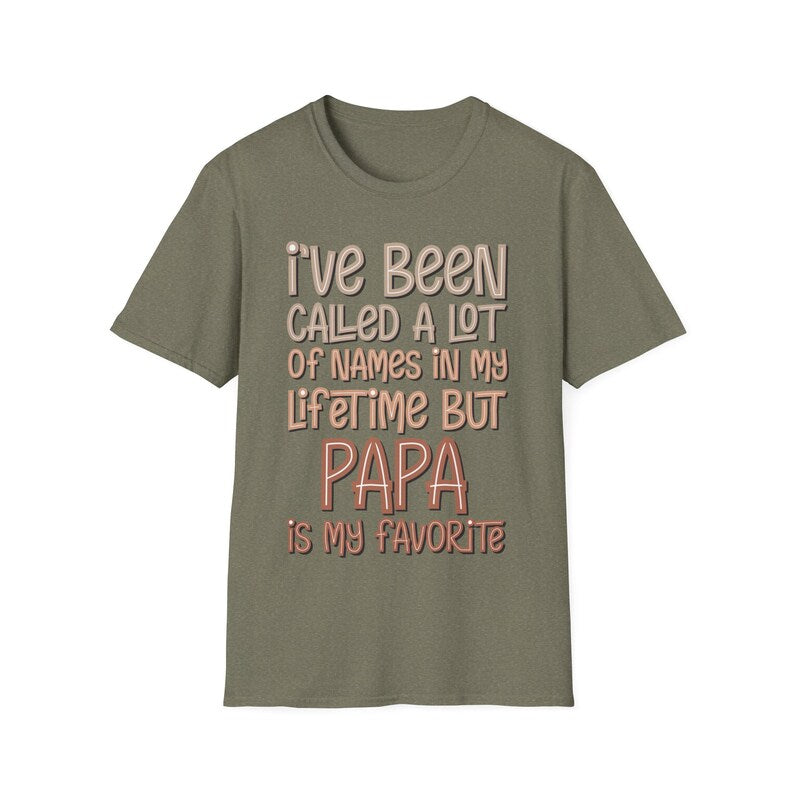 Papa is My Favorite Name Shirt – Cute Grandpa Tee