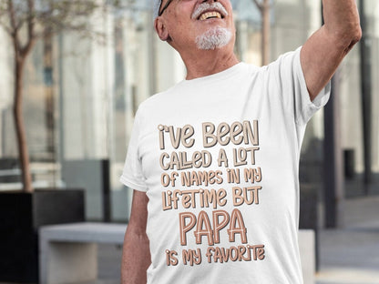 Papa is My Favorite Name Shirt – Cute Grandpa Tee