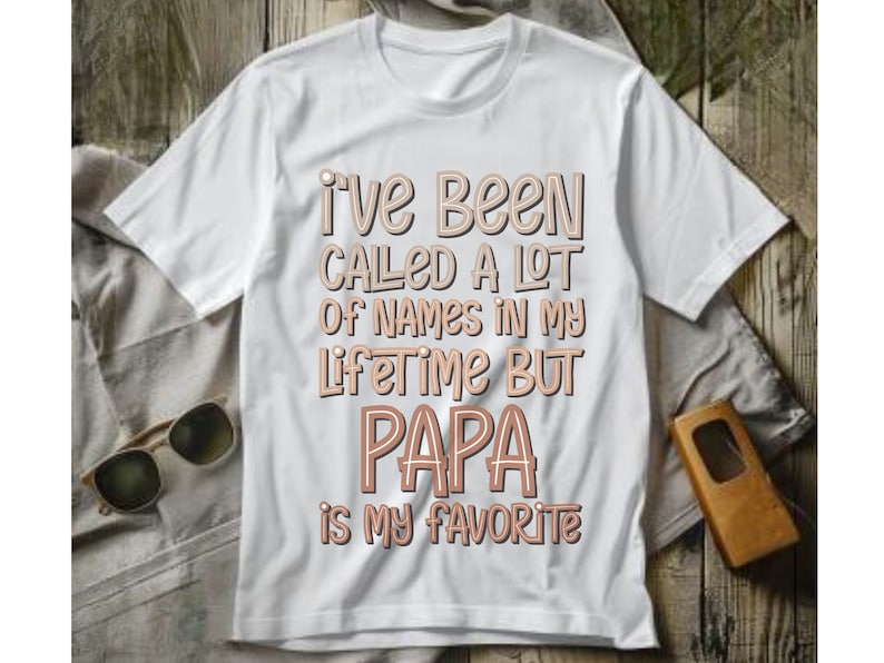 Papa is My Favorite Name Shirt – Cute Grandpa Tee