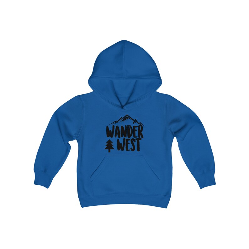 Wander West Youth Hoodie – PNW Pride Graphic Sweater for Kids