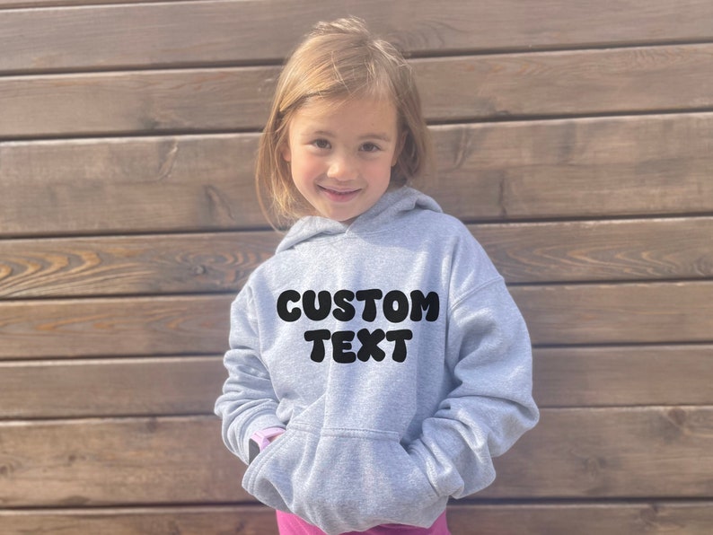 Personalized Youth Hoodie Custom Text Retro Birthday - Family Event Sweater