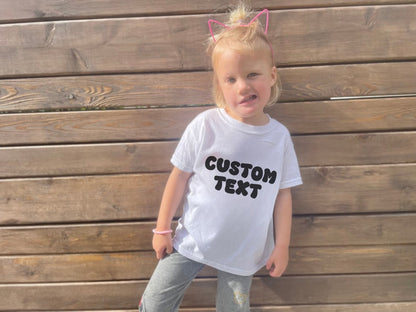 Personalized Youth Shirt Custom Text Retro Tee Birthday - Family Gathering Top