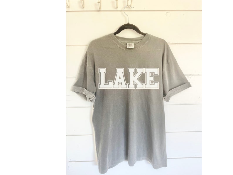 Lake Comfort Colors Shirt - Oversized On the Lake Tee for Vacation and Summer Days