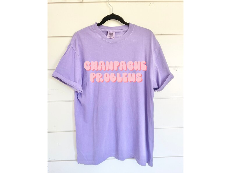 Champagne Problems T-Shirt - Folklore Summer Tee for Women Tour Gift