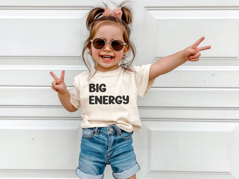 Big Energy Youth Shirt – Funny Back to School Tee for Kids