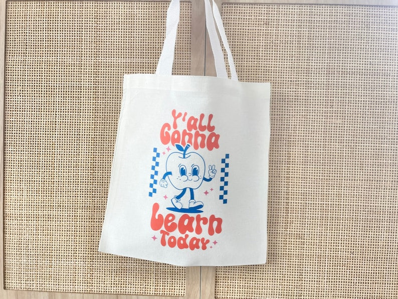 Retro Tote Bag – Teacher Appreciation & Back to School Gift