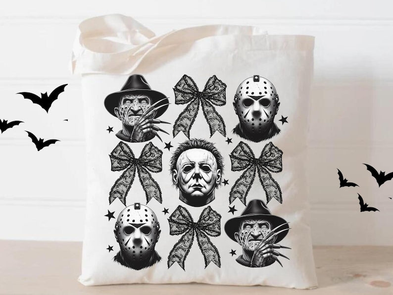 Halloween Croquette Spooky Tote Bag – Jason & Michael Vintage Gift Bag