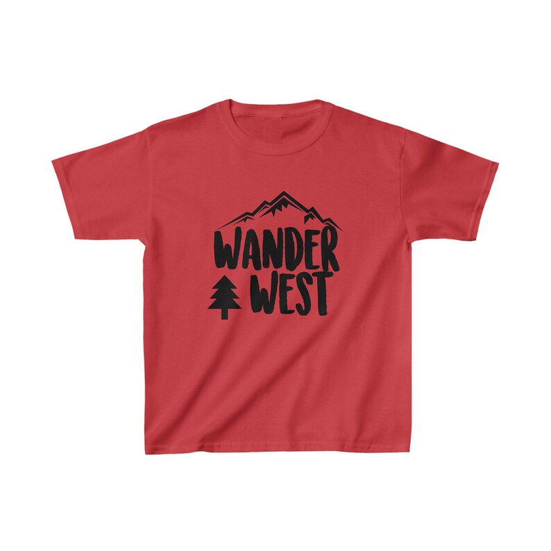 Wander West Youth Shirt – PNW Pride Graphic Tee for Kids