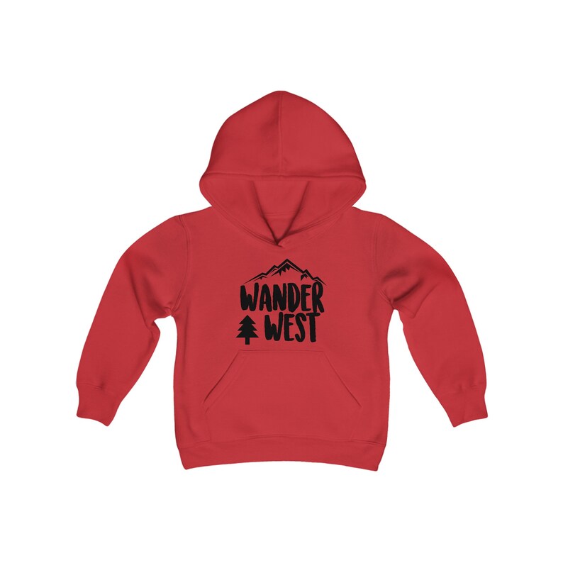 Wander West Youth Hoodie – PNW Pride Graphic Sweater for Kids