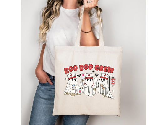 Eco-Friendly Boo Boo Crew Nurse Halloween Bag – Retro School & Doctor Bag