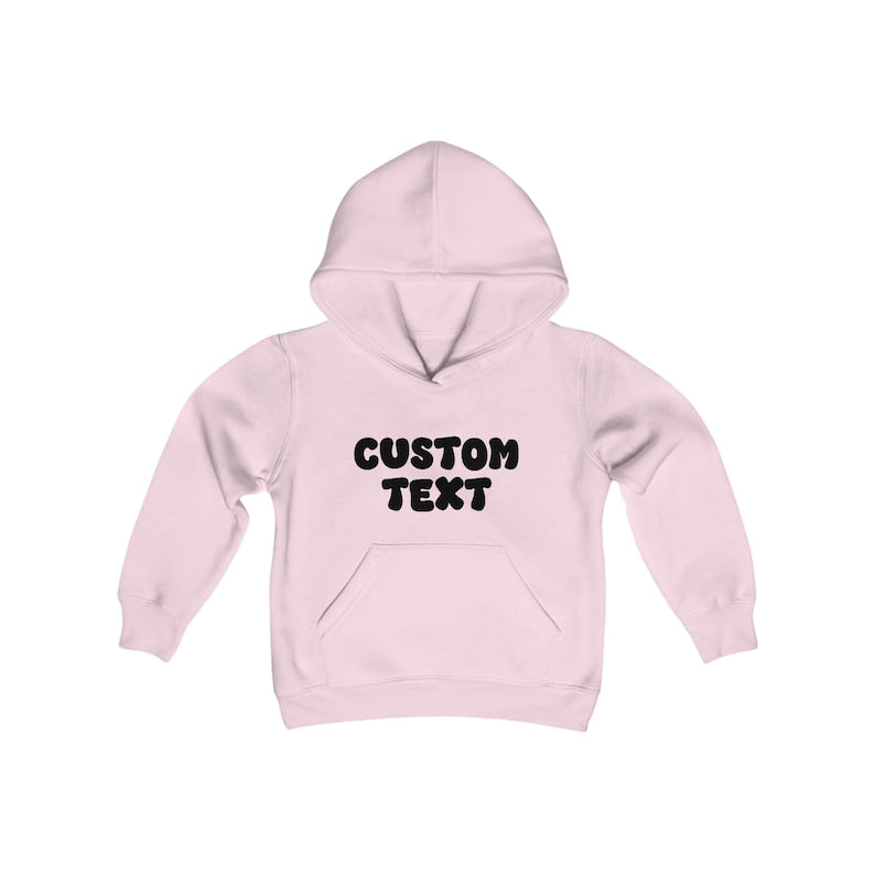 Personalized Youth Hoodie Custom Text Retro Birthday - Family Event Sweater