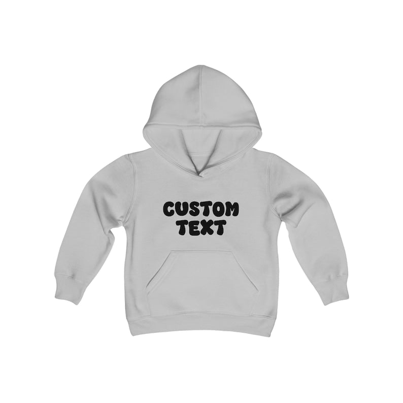 Personalized Youth Hoodie Custom Text Retro Birthday - Family Event Sweater