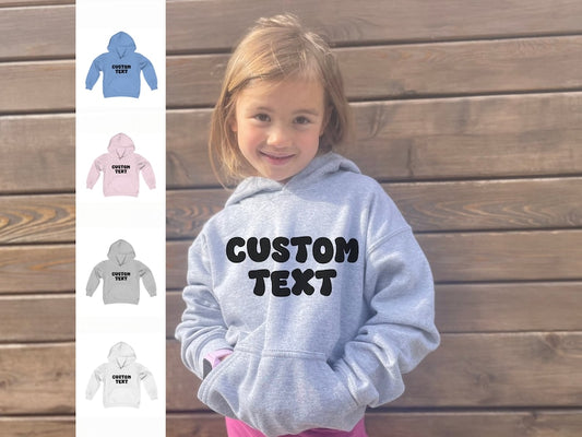 Personalized Youth Hoodie Custom Text Retro Birthday - Family Event Sweater