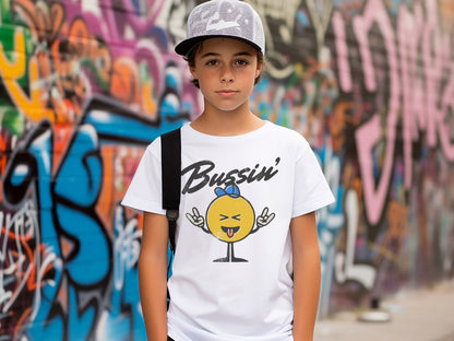 Funny Bussin Back to School Graphic Tee – Youth Comical T-Shirt