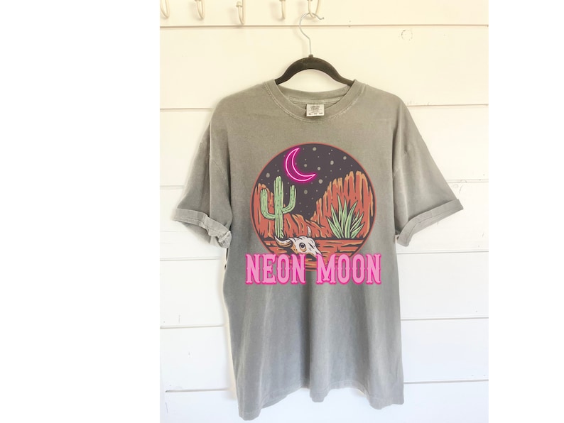 Neon Moon Cowgirl Comfort Colors Shirt Summer Festival Western Tee