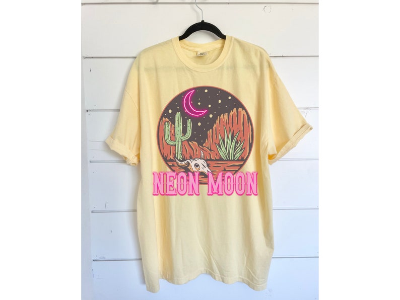 Neon Moon Cowgirl Comfort Colors Shirt Summer Festival Western Tee