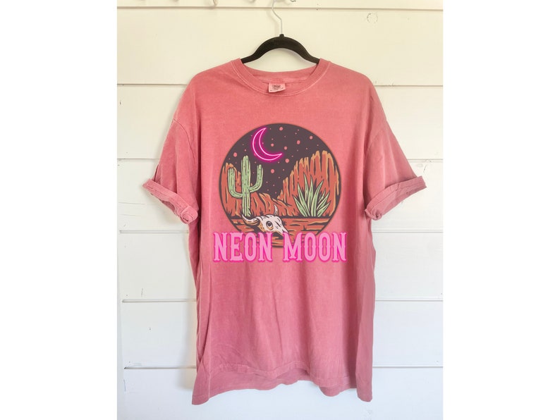 Neon Moon Cowgirl Comfort Colors Shirt Summer Festival Western Tee