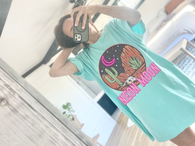 Neon Moon Cowgirl Comfort Colors Shirt Summer Festival Western Tee