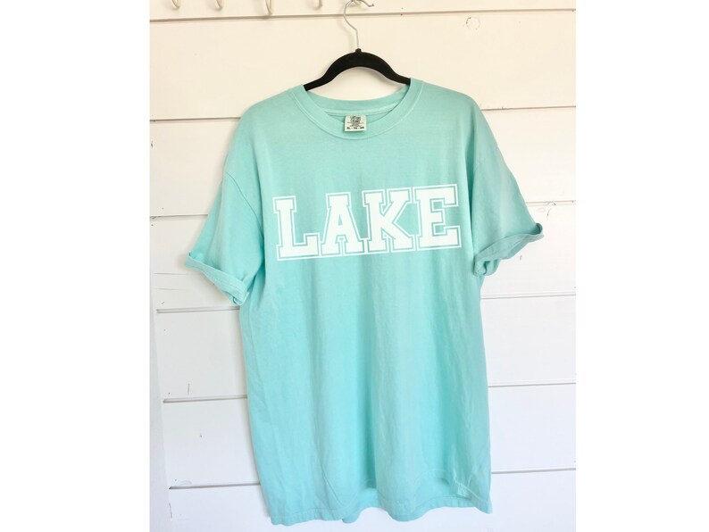 Lake Comfort Colors Shirt - Oversized On the Lake Tee for Vacation and Summer Days