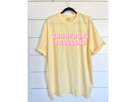 Champagne Problems T-Shirt - Folklore Summer Tee for Women Tour Gift