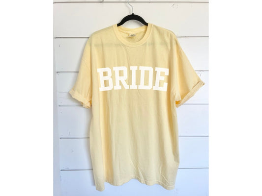 Bride Oversized Comfort Colors Tee Bachelorette Weekend Top