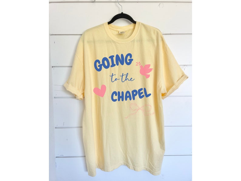 Going to the Chapel Bride Oversized Shirt Coquette Bachelorette Gift - Comfort Colors