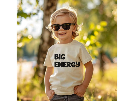 Big Energy Youth Shirt – Funny Back to School Tee for Kids