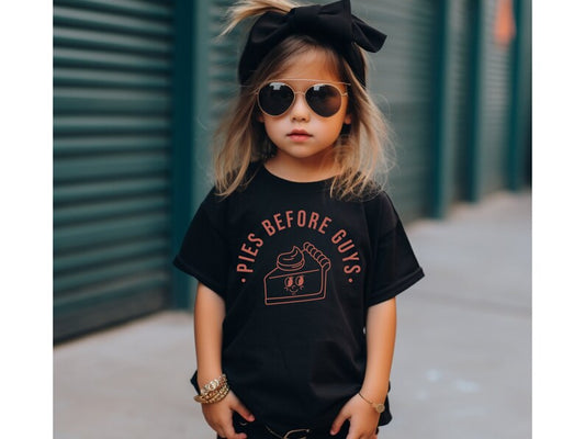 Pie Before Guys Shirt Fall Vibe Toddler Tee Pumpkin Graphic Youth Top