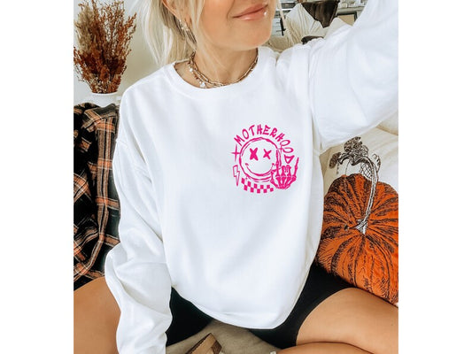 Motherhood Sweater Ain't No Hood Like Motherhood Retro Crewneck Sweatshirt