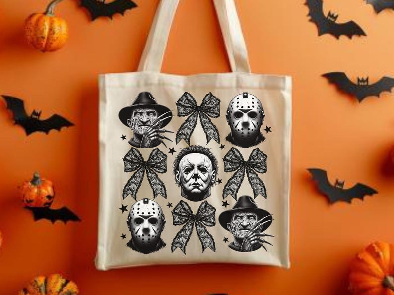 Halloween Croquette Spooky Tote Bag – Jason & Michael Vintage Gift Bag