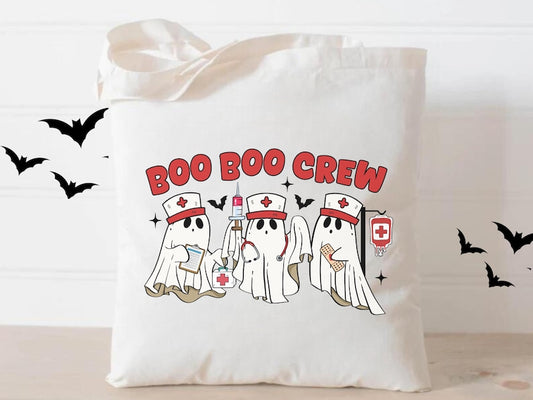 Eco-Friendly Boo Boo Crew Nurse Halloween Bag – Retro School & Doctor Bag