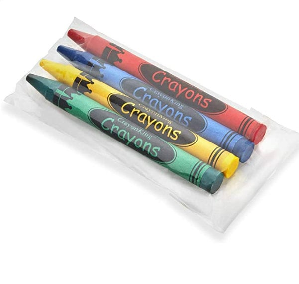 Personalized Wedding Name Date Favor 4-pack Crayon Custom Wedding Favor