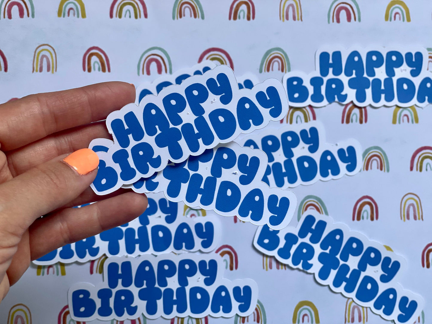 Personalized Text Custom Name Confetti Table Scatter Happy Birthday