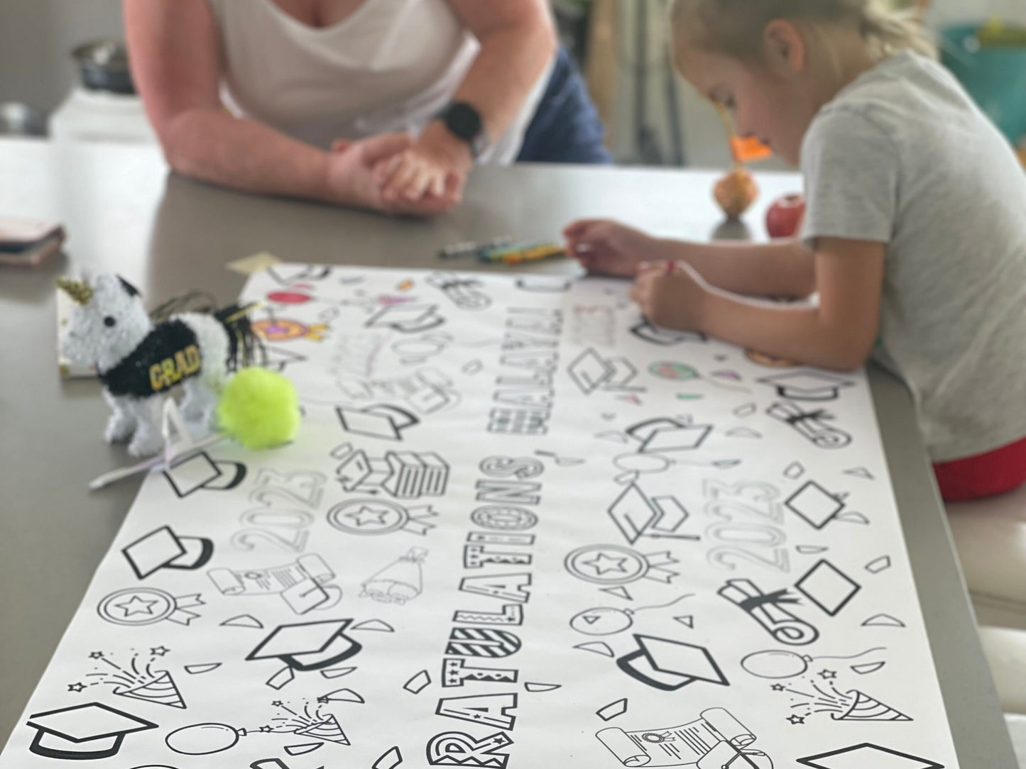 Make Their Graduation Unforgettable Personalized Banner Tablecloth Set