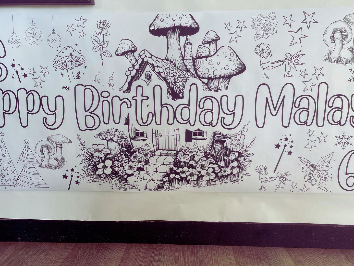 Custom Made Birthday Coloring Banners Personalized Event