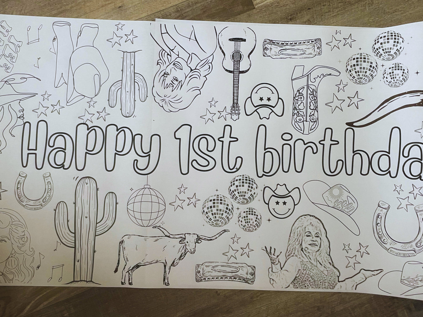 Custom Made Birthday Coloring Banners Personalized Event