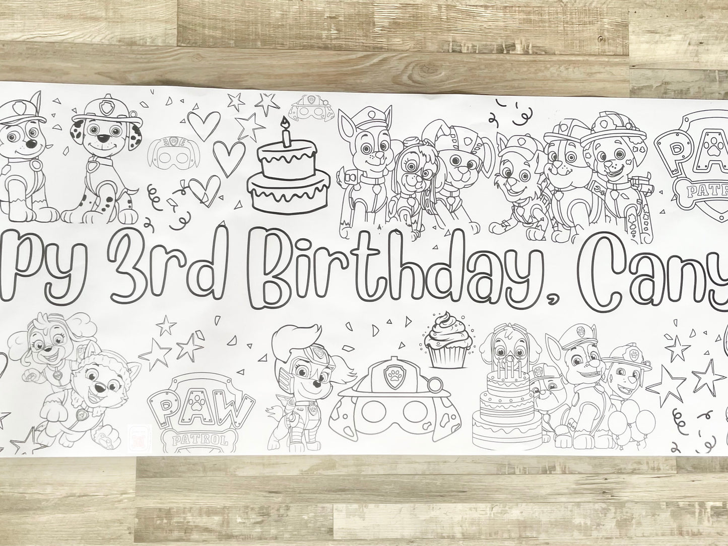 Custom Made Birthday Coloring Banners Personalized Event