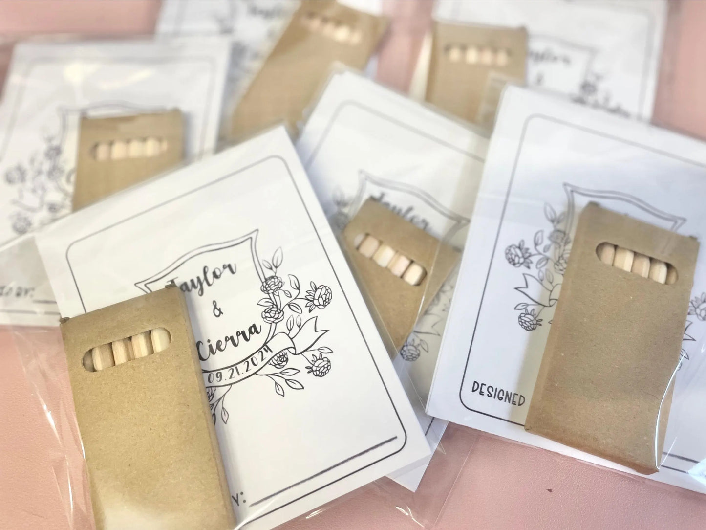 Personalized Wedding Coloring Fun DIY Activity Kit Party Favors