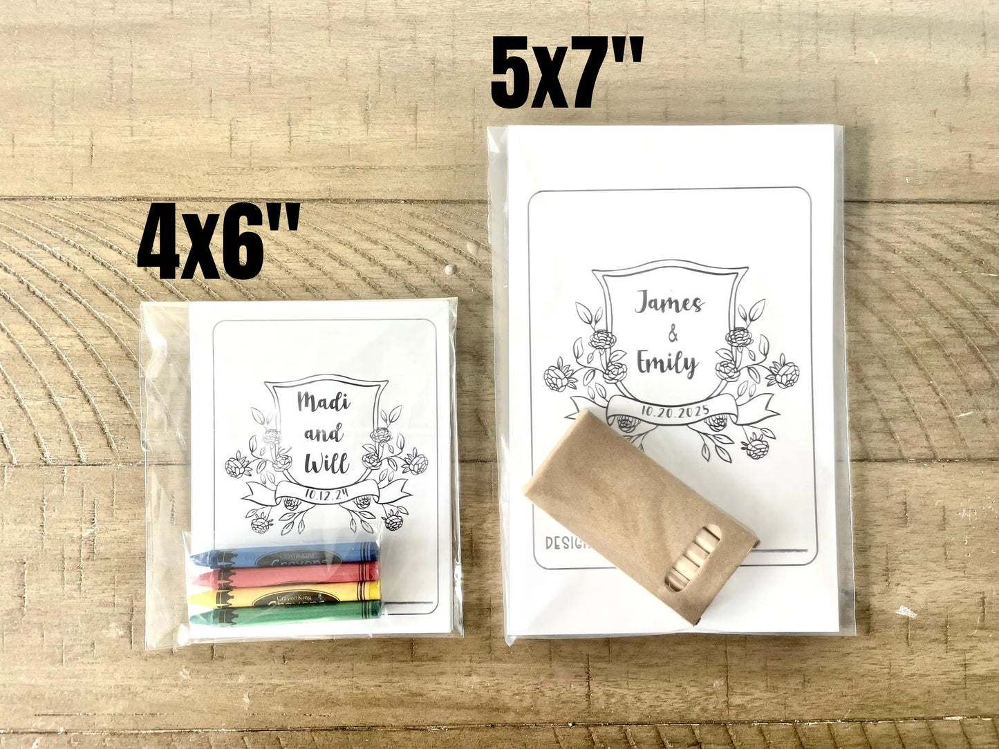 Personalized Wedding Coloring Fun DIY Activity Kit Party Favors